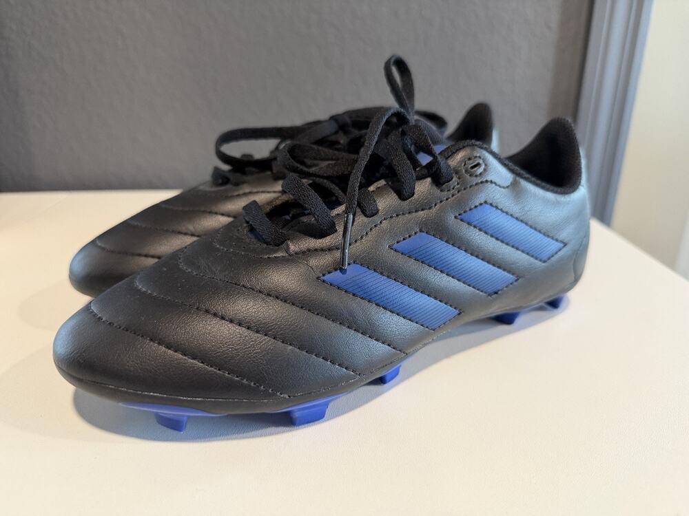 Adidas Youth Boys Soccer Cleats Black/Blue US Size 5.5 Model GX6906